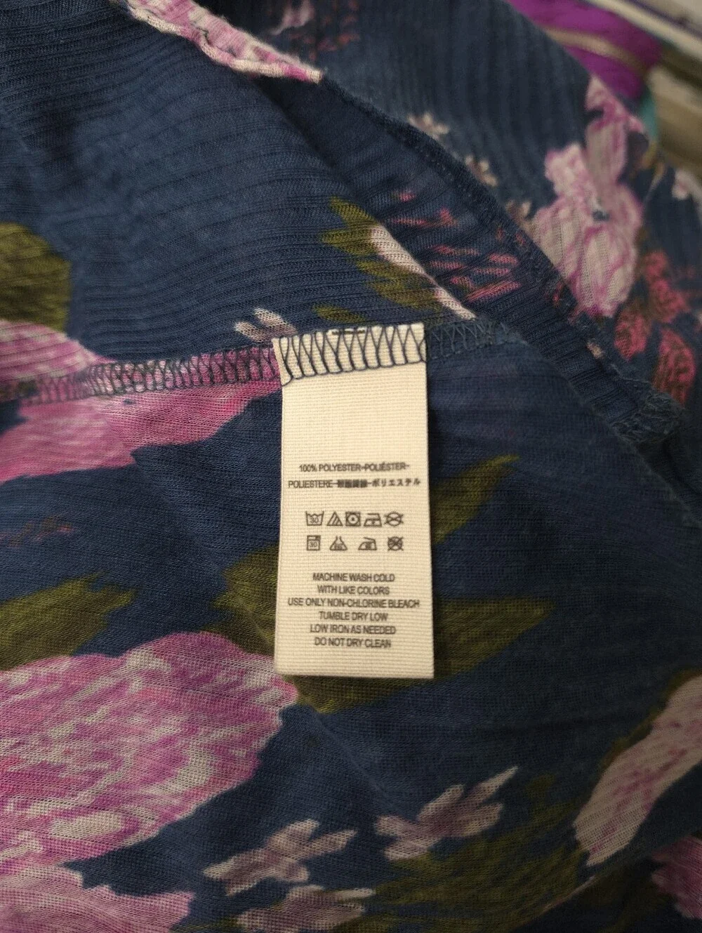 Free People Mirage Flowy Tube Top Tunic Blue Floral
